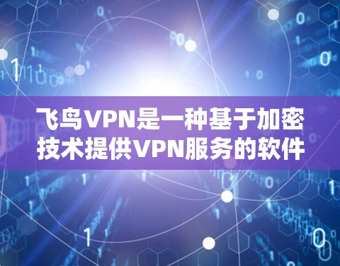 飞鸟VPN是一种基于加密技术提供VPN服务的软件解决方案。它通过加密技术将用户的数据和流量加密，保护用户的数据安全和隐私。以下是对飞鸟VPN的评测，旨在帮助您了解其优缺点和适用场景