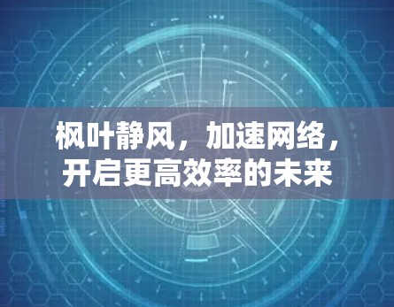 枫叶静风，加速网络，开启更高效率的未来