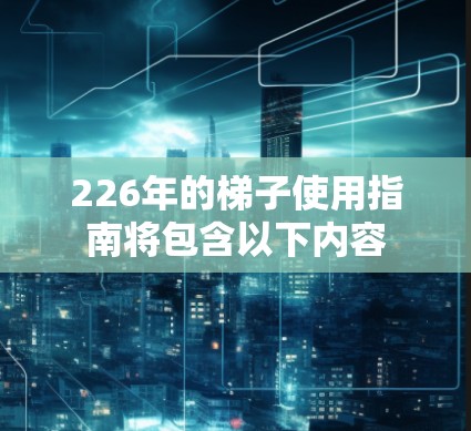 226年的梯子使用指南将包含以下内容 226年的梯子使用指南将包含以下内容