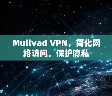 Mullvad VPN,简化网络访问,保护隐私 Mullvad VPN,简化网络访问,保护隐私